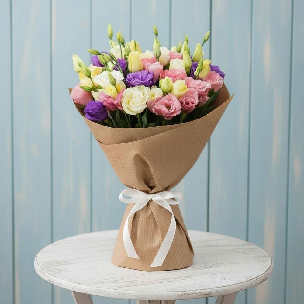 Букет цветов из: Лизиантусы в Красноуральске