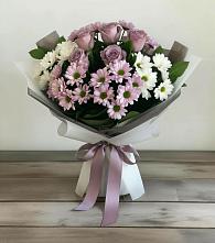 Букет цветов из:  Хризантемы и Розы #REPLACE_PRED# Красноуральске