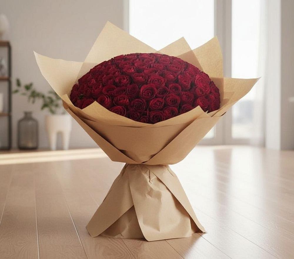 Букет 101 Красная роза в Красноуральске