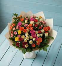 Букет Микс из разноцветных кустовых роз #REPLACE_PRED# Красноуральске